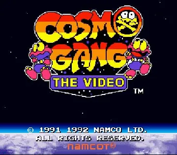 Cosmo Gang - The Video (Japan) screen shot title